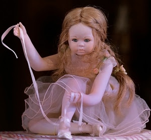 bambola, ballerina, nastro, capelli, scarpette, rosa, tutù, nastri, giocattolo, braccia