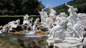 statue, fontana, acqua, parco, bianco, angeli, caserta, marmo, sculture, fontane, scultura