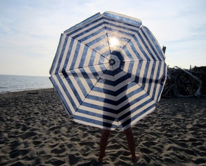 ombrellone, sabbia, mare, spiaggia, controluce, trasparenza, trasparenze