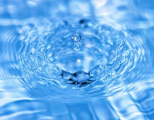 acqua, goccia, azzurro, onde, cerchi, blu, riflessi, trasparente