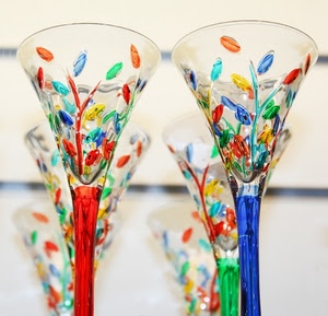 bicchieri, vetro, rosso, blu, colori, calici, verde, sei, multicolore, giallo, cristallo, colore