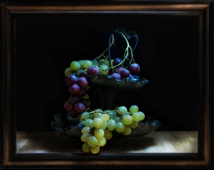 uva, grappoli, cornice, bianca, acini, nero, frutta, nera, quadro, luce, verde, alzata, giallo, legno, chicchi