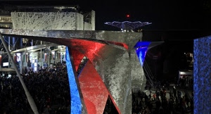 expo, rosso, notte, colori, padiglioni, luci, milano, gente, blu, padiglione