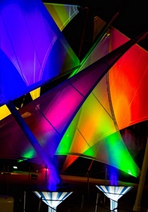 colori, luci, blu, vele, verde, astratto, giallo, expo, viola, rosso, notturno