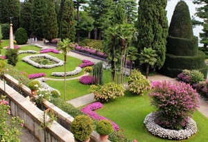 aiuole, fiori, alberi, verde, prato, giardino, piante, rosa, giardini