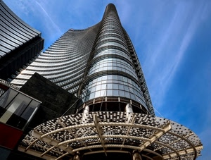 grattacielo, milano, vetri, cielo, finestre, prospettiva, tettoia, grattacieli, vetro, torre, alto