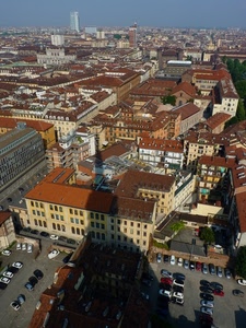ombra, tetti, torino, panorama, città, auto, case, macchine, palazzi