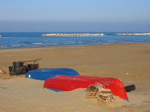 mare, barche, spiaggia, rosso, sabbia, cielo, scogli, corda