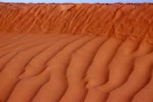 sabbia, dune, deserto, rosso, curve, onde, solchi