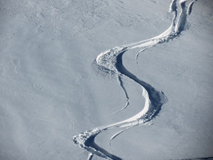 bianco, neve, curve, scia, inverno, traccia, sabbia