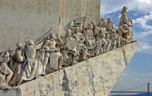 monumento, nuvole, marmo, ponte, cielo, statue, muro
