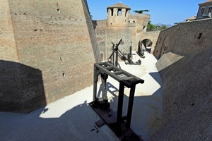castello, mura, torre, armi, cielo, ombre, fossato, medioevo, fortezza
