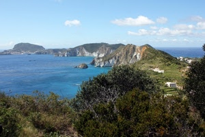 mare, alberi, nuvole, cielo, case, verde, costa, panorama, scogli, scogliera, penisola, acqua, azzurro, promontorio