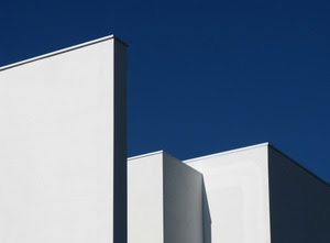 bianco, muri, cielo, ombre, azzurro, blu, parallelepipedi, geometrie, ombra, rettangoli, minimalismo