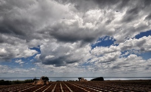 nuvole, cielo, mare, acqua, campo, prospettiva, trullo, panorama, orizzonte