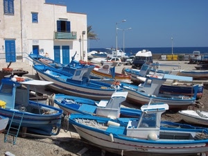 barche, mare, azzurro, bianco, blu, spiaggia, balcone, porto