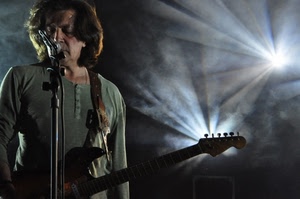 chitarra, musicista, microfono, luci, musica, cantante, chitarrista