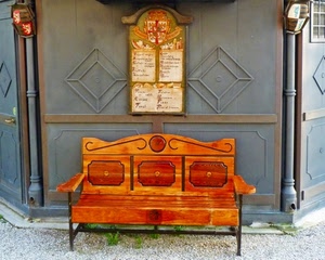legno, panchina, insegna, grigio, cartello, divano, stemma, bacheca, intarsio, ferro