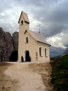 chiesa, nuvole, campanile, croce, montagna, chiesetta, cielo, finestre
