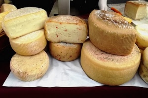 formaggio, cibo, forme, formaggi, coltello, tovaglia, tavolo, giallo, piccante, vendita