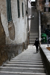 lampione, gradini, scale, finestre, scala, discesa, scendere, salita, persiane, corrimano