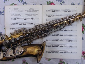 musica, spartito, note, sassofono, strumento, tasti, sax, tovaglia, ottone, tromba
