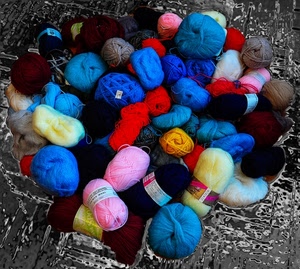 gomitoli, colori, lana, blu, giallo, rosa, nero, rosso, azzurro, grigio, marrone, mucchio, etichette, bianco, multicolore
