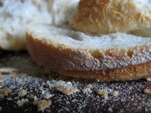 pane, briciole, fette, crosta, mollica, farina, cibo, bianco, fetta