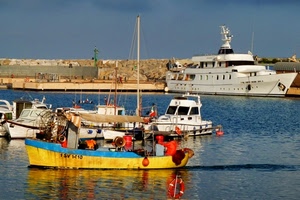 mare, porto, barche, giallo, acqua, peschereccio, albero, bianco, barca, nave, cabinato, molo, azzurro, riflesso, yacht