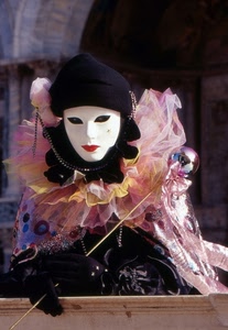 carnevale, maschera, rosa, nero, guanti, tulle, venezia, bianco