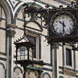 orologio, finestre, lampione, lancette, archi, numeri, palazzo, ferro, bianco, lampada, colonne, lanterna, ore
