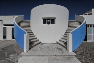 bianco, scale, gradini, azzurro, finestra, blu, scalini, scalinata, scala, celeste